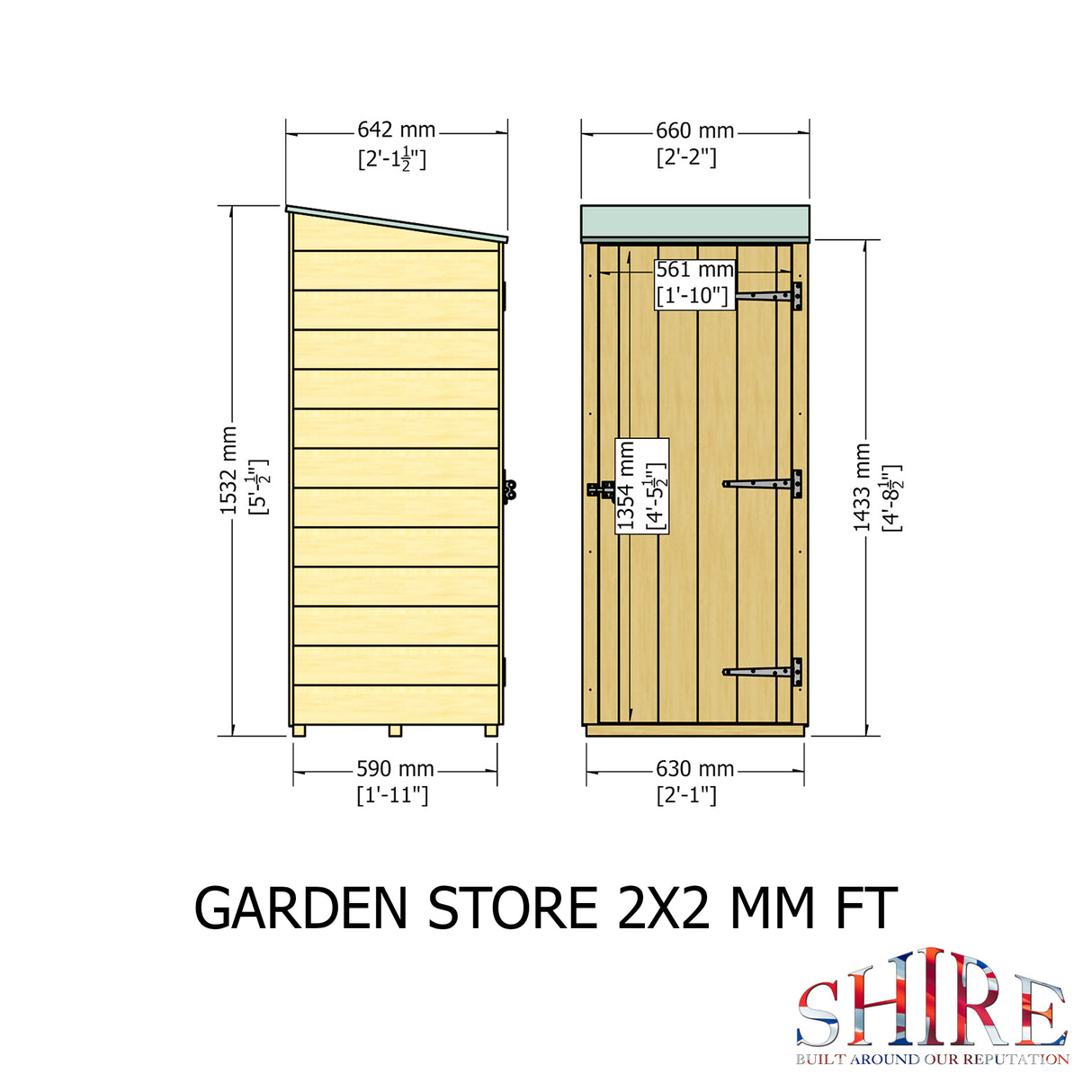 Shire Garden Store Shiplap 2x2 Pressure Treated