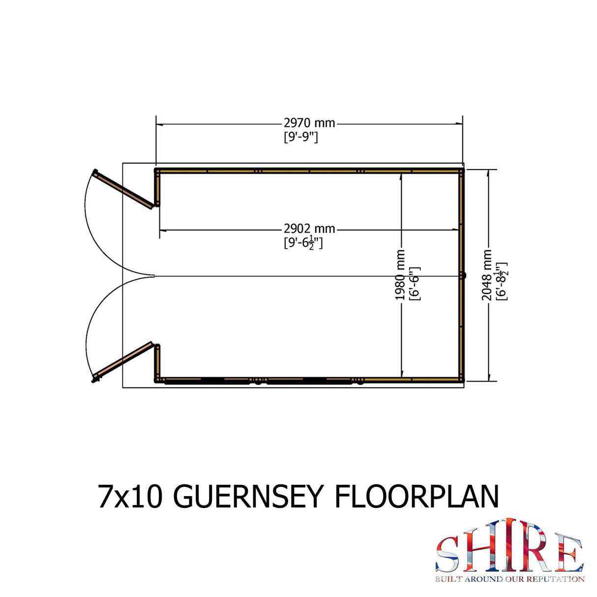 Shire Guernsey 7x10 Shed