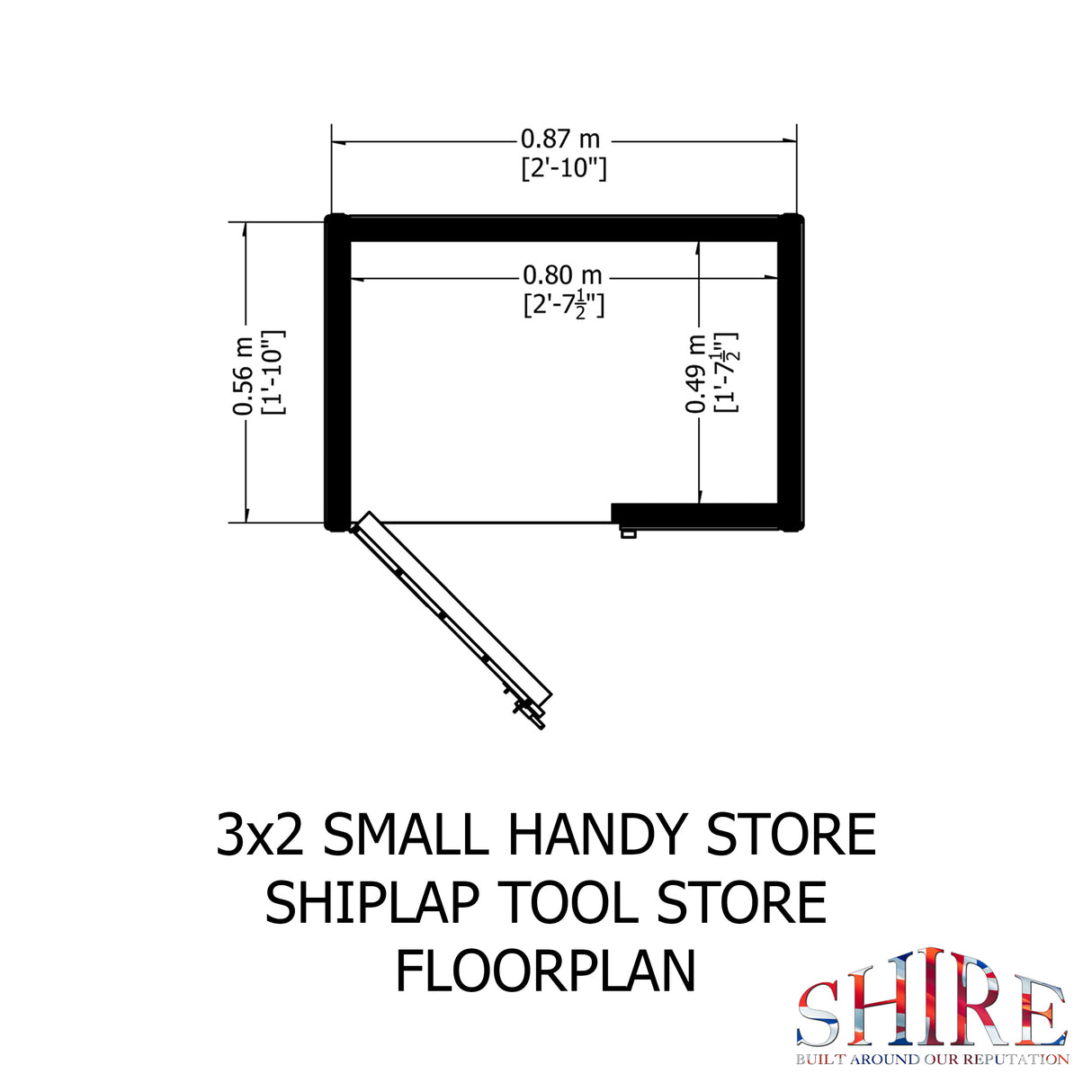 Shire Handy Store 3x2 Shiplap Pressure Treated