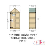 Shire Handy Store 3x2 Shiplap Pressure Treated