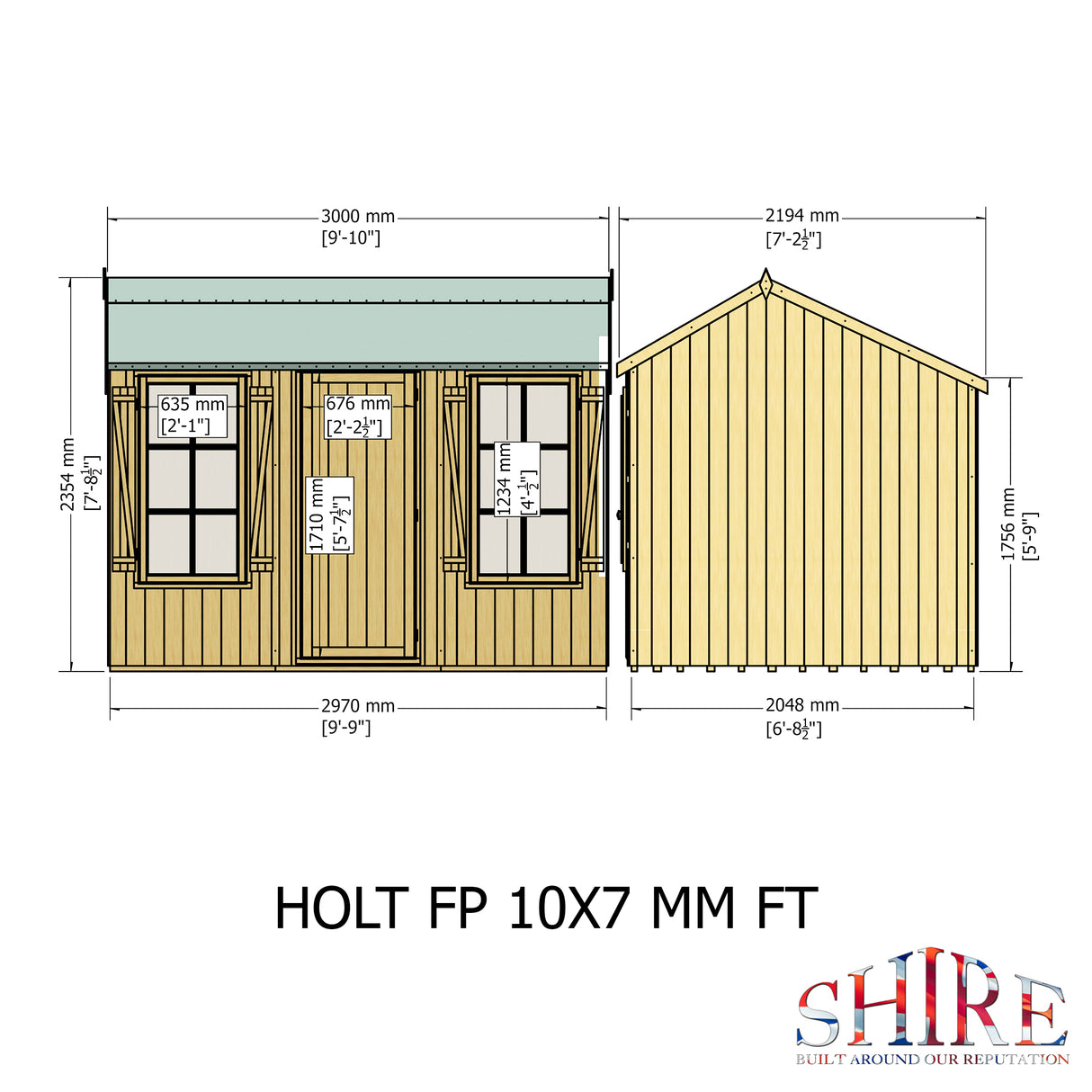 Shire Holt 7x10 Single Door Shed