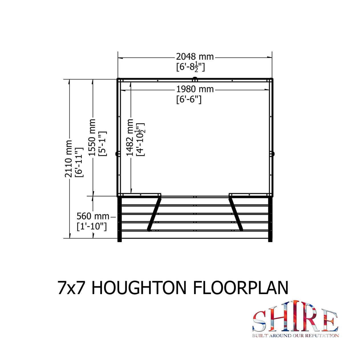 Shire Houghton(Vallance) Summerhouse 7x7