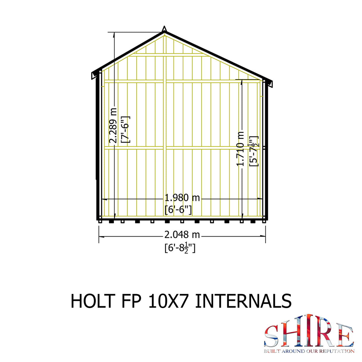 Shire Holt 7x10 Single Door Shed