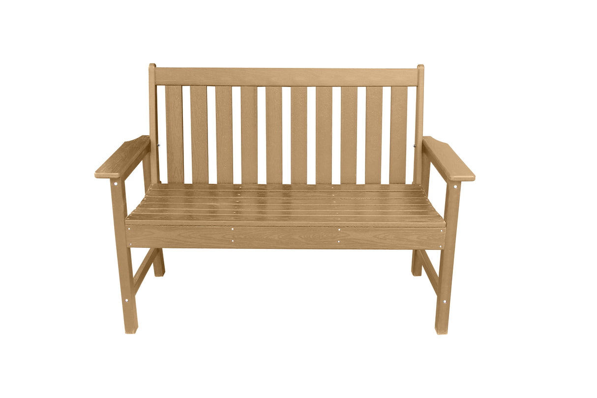 Vienna Wood Effect 2 Seat Bench - Teak