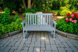 Vienna Wood Effect 2 Seat Bench - Light Grey