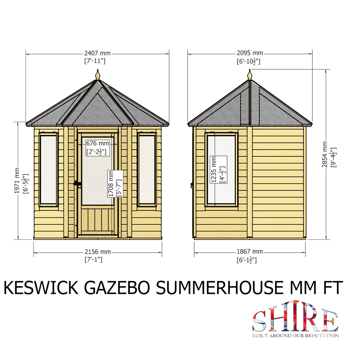 Keswick 6 ft x 6 ft Summerhouse