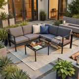 Kelly Corner Sofa and Table Garden Furniture Set