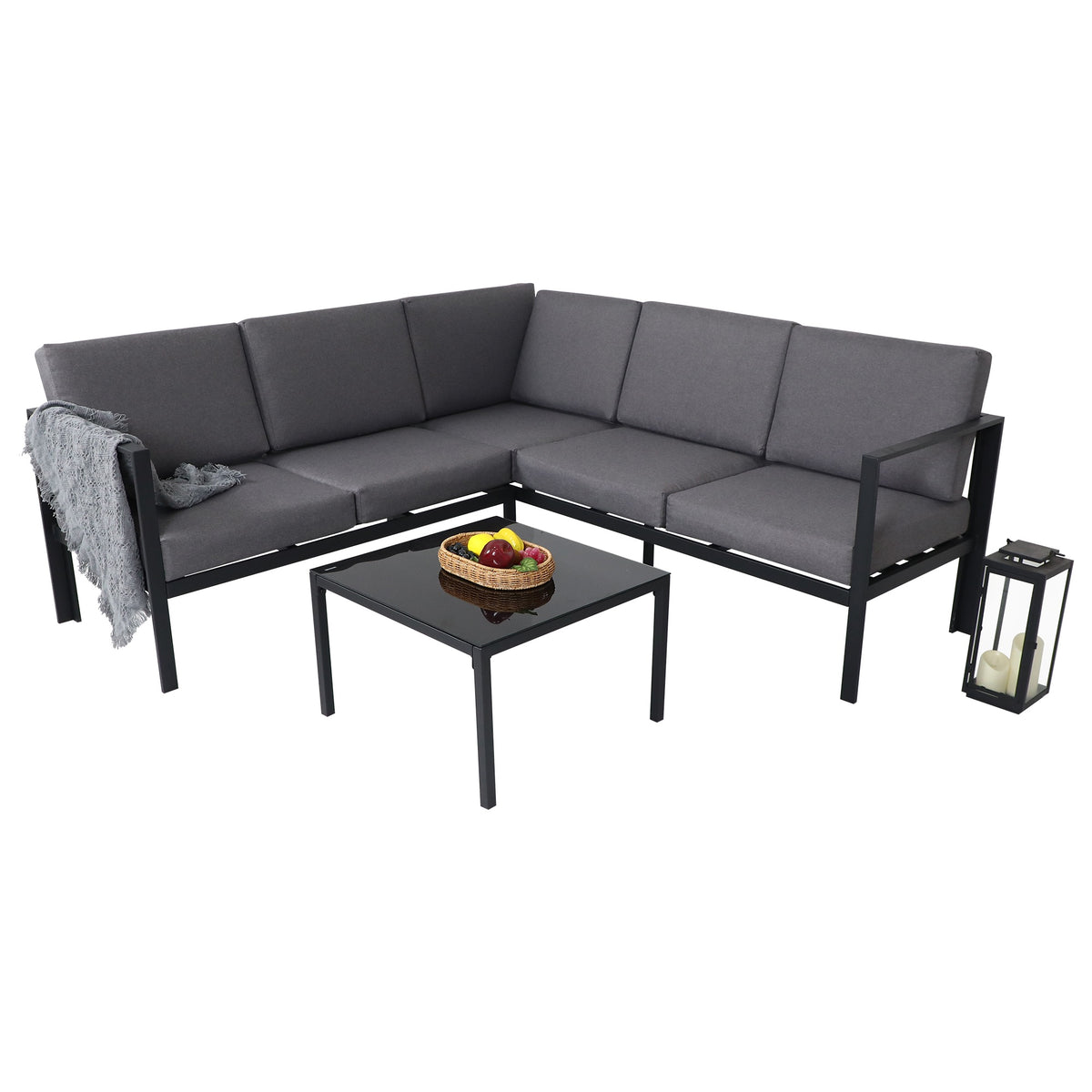 Kelly Corner Sofa and Table Garden Furniture Set