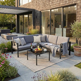 Kelly Corner Sofa and Table Garden Furniture Set
