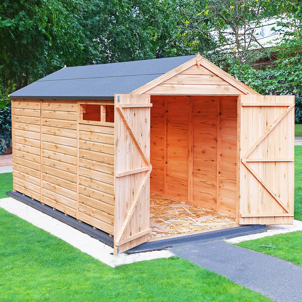 Langley 12 ft x 6 ft Shiplap Double Door Shed