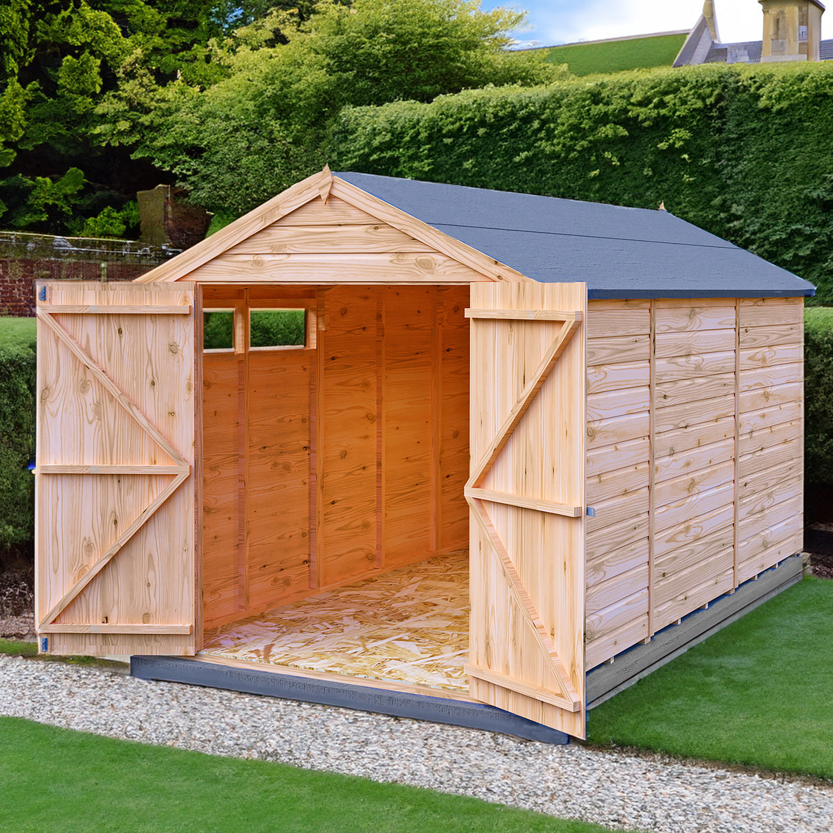 Langley 12 ft x 6 ft Shiplap Double Door Shed