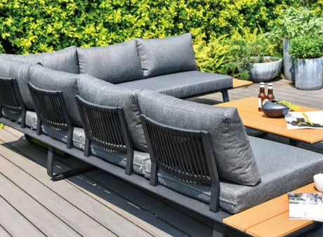 Cargo Aluminium L Shape Garden Furniture Lounge Set