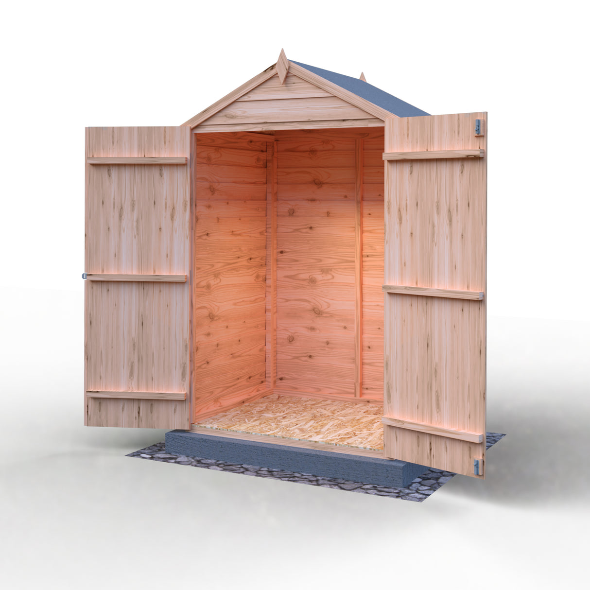 Garden Value Overlap 4 x 3 Double Door Shed