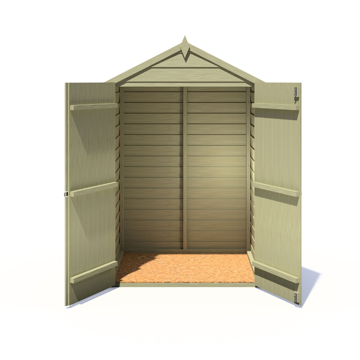 Garden Value Overlap 4 x 3 Pressure Treated Shed