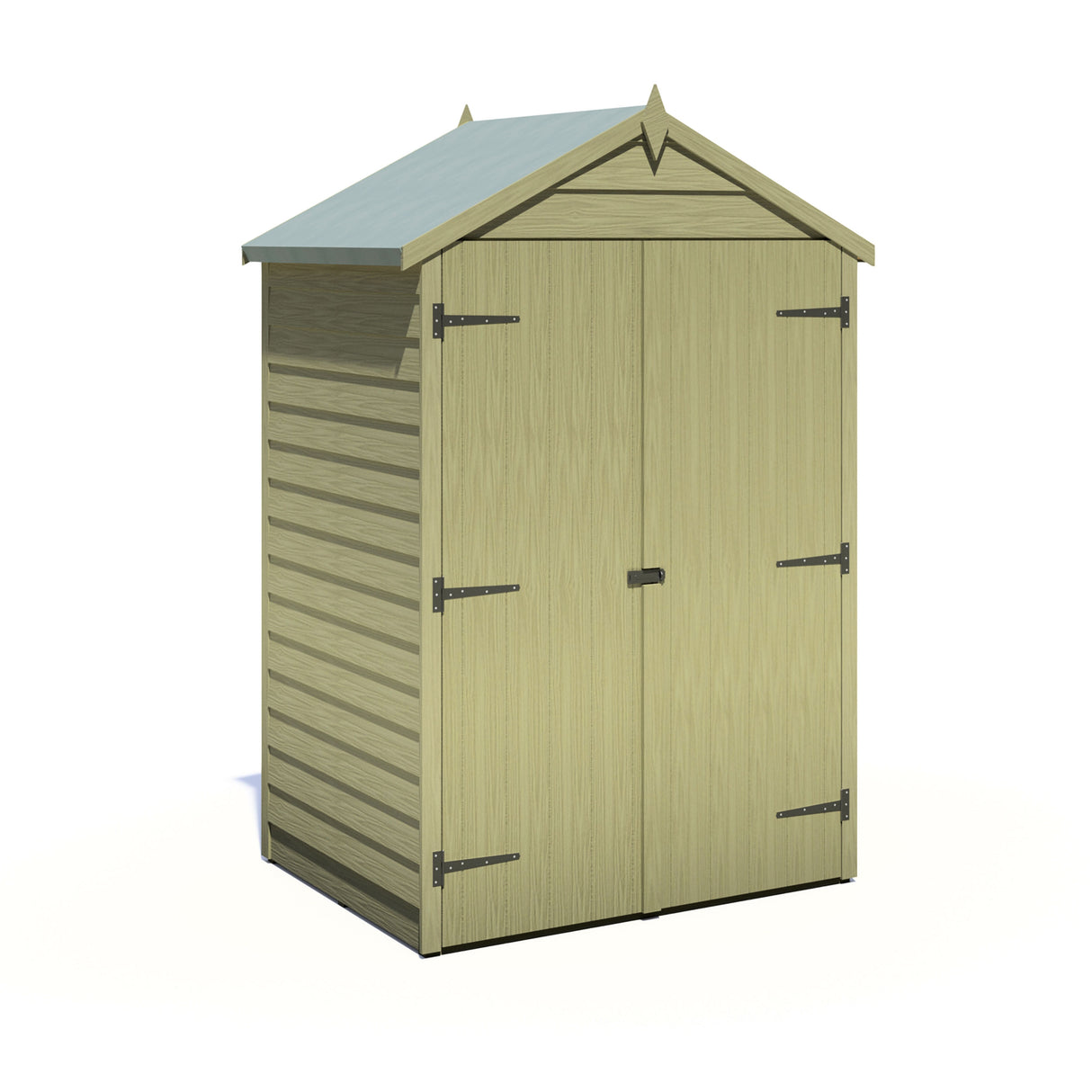 Garden Value Overlap 4 x 3 Pressure Treated Shed