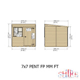 Shire Pent Shed 7x7