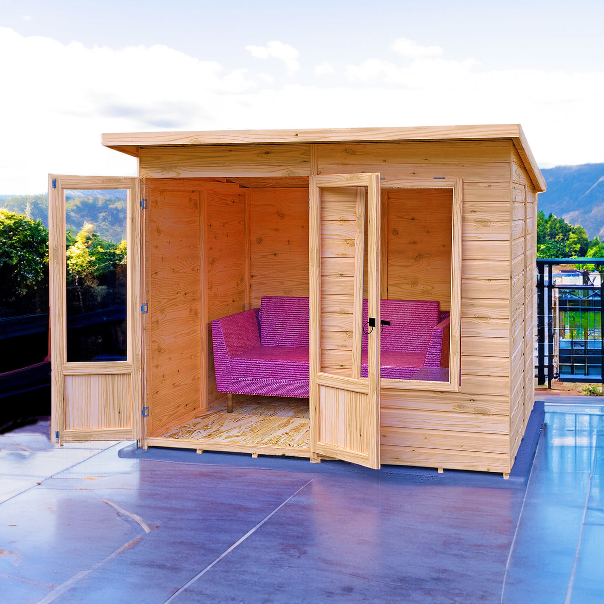 Peony 8 ft x 6 ft Summerhouse