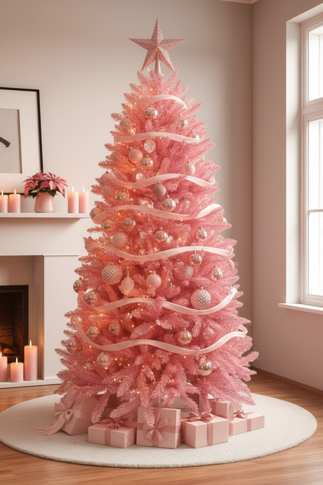 Colorado Spruce Christmas Tree Pink - 7ft/210cm