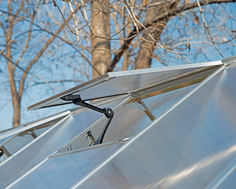 Hybrid 6' x 14' Greenhouse - Silver Frame & Hybrid Polycarbonate Panels
