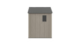 8 x 6 Plastic Garden Shed 10 Year Warranty Includes Shelves Hooks Lighting with Motion Detector
