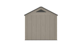 8 x 6 Plastic Garden Shed 10 Year Warranty Includes Shelves Hooks Lighting with Motion Detector