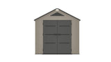 8 x 10  Plastic Garden Shed 10 Year Warranty Includes Shelves Hooks Lighting with Motion Detector