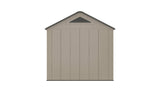 8 x 8  Plastic Garden Shed 10 Year Warranty Includes Shelves Hooks Lighting with Motion Detector