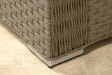 Richmond Rattan Aluminium Corner Set with Height Adjustable Table - Natural