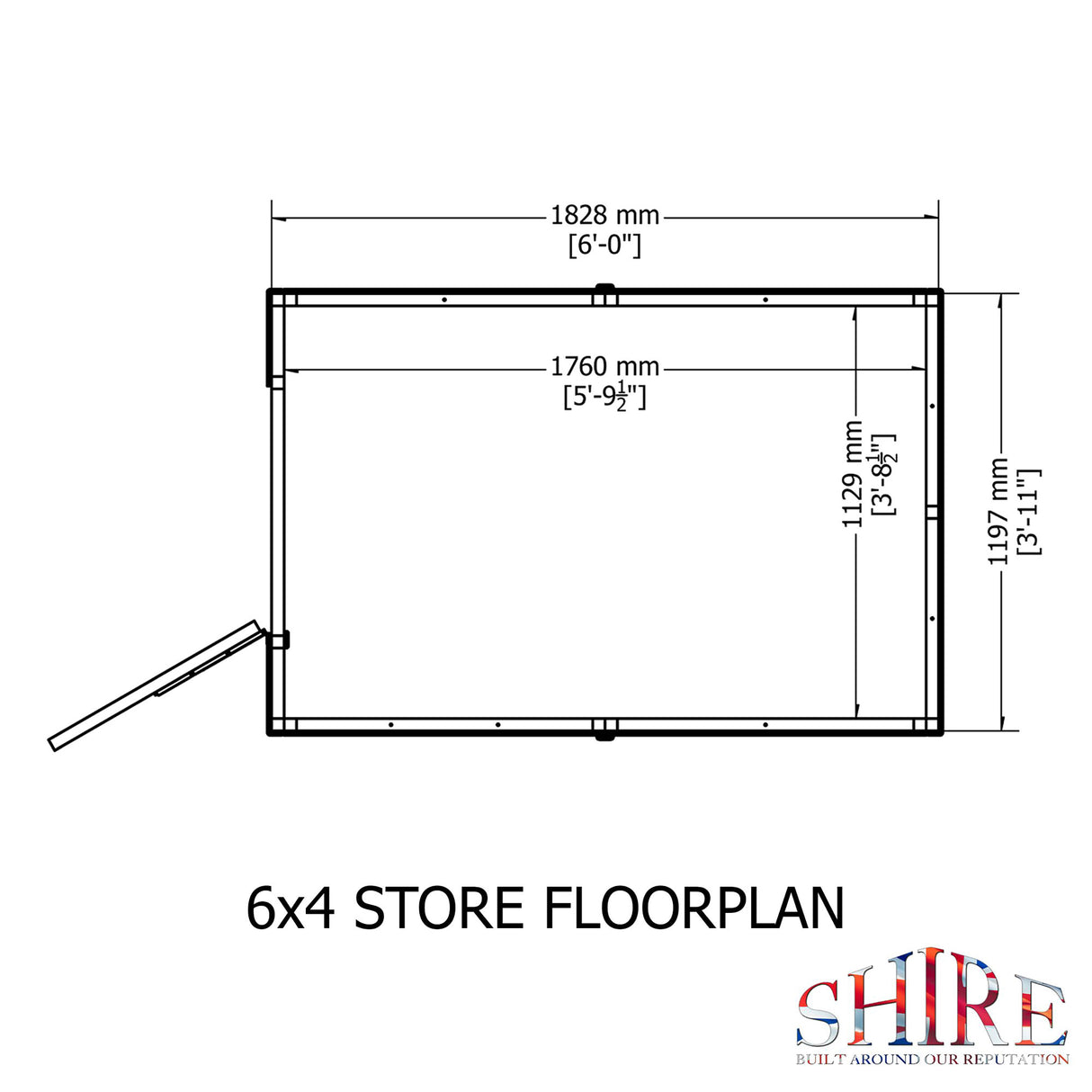 Shire Shetland Shiplap Apex Shed 6x4
