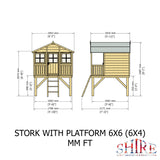 Shire Stork Playhouse + Platform