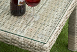 Sarasota Aluminium Rattan Side Table - Natural