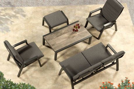 Atlas Reclining Garden Furniture Set 4 Seat 2 Year Warranty