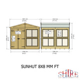 Shire Sun Hut 8x8 Potting Shed