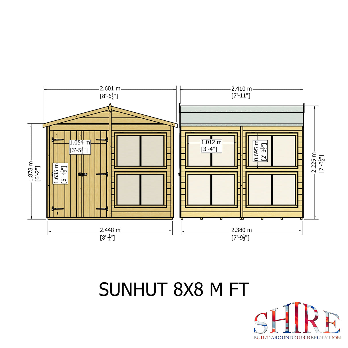 Shire Sun Hut 8x8 Potting Shed