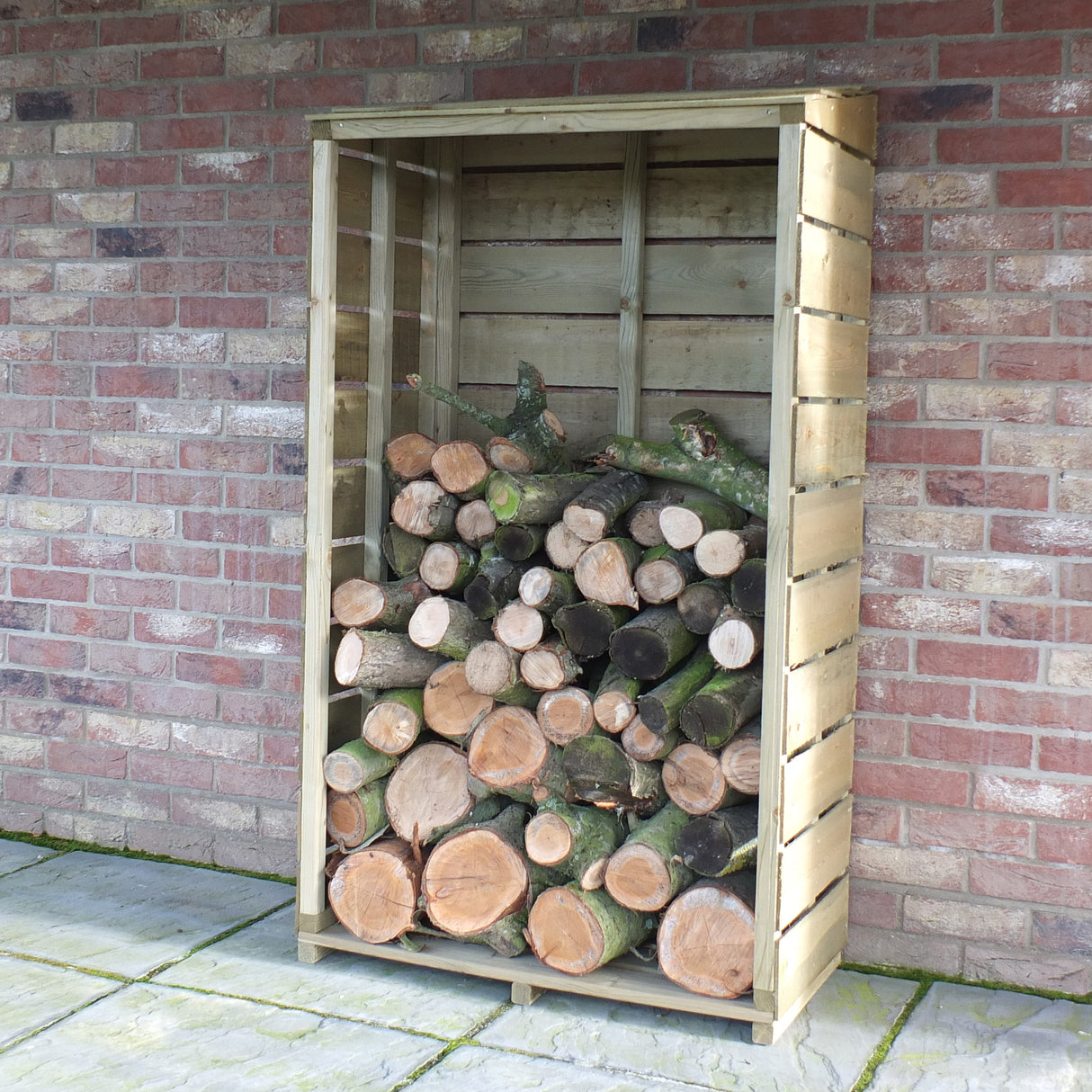 Shire Tall Wall Log Store Sawn Pressure Treated