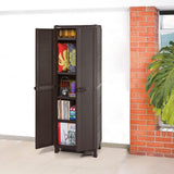 Rimax Cabinet, Resin Plastic, Brown, Tall