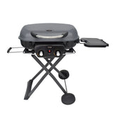 Voyager BBQ Barbecue Portable Gas Grill - 2 Burner, Foldable with Wheels