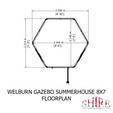 Welburn 8 ft x 7 ft Summerhouse