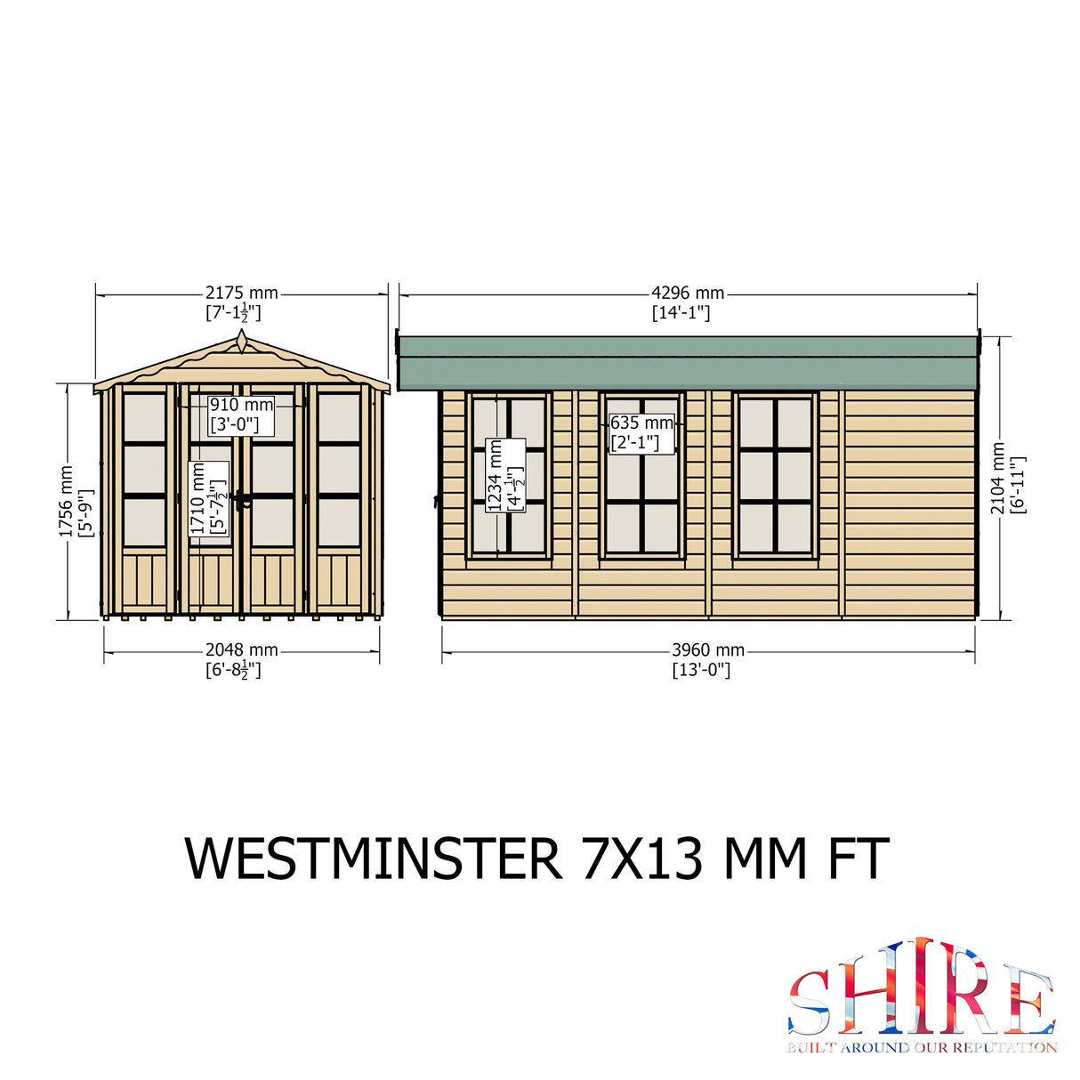 Shire Westminster 13x7 Summer House