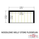 Shire 3x2 Woodlowe Welly Store