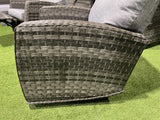 Amalfi Relaxer Reclining Bistro Set in Grey