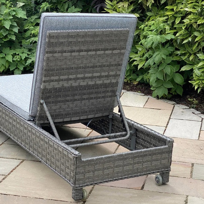 Amalfi Sun Lounger Bed with Side Table