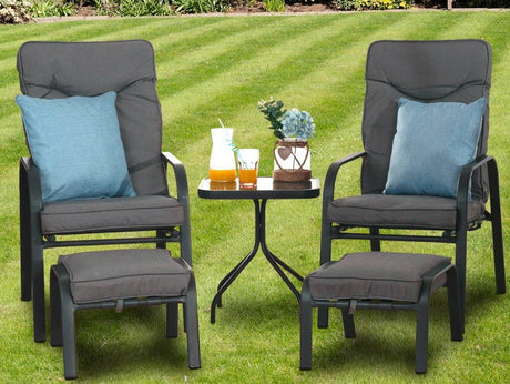 Candosa Garden Furniture - 5 Piece Conversation Set