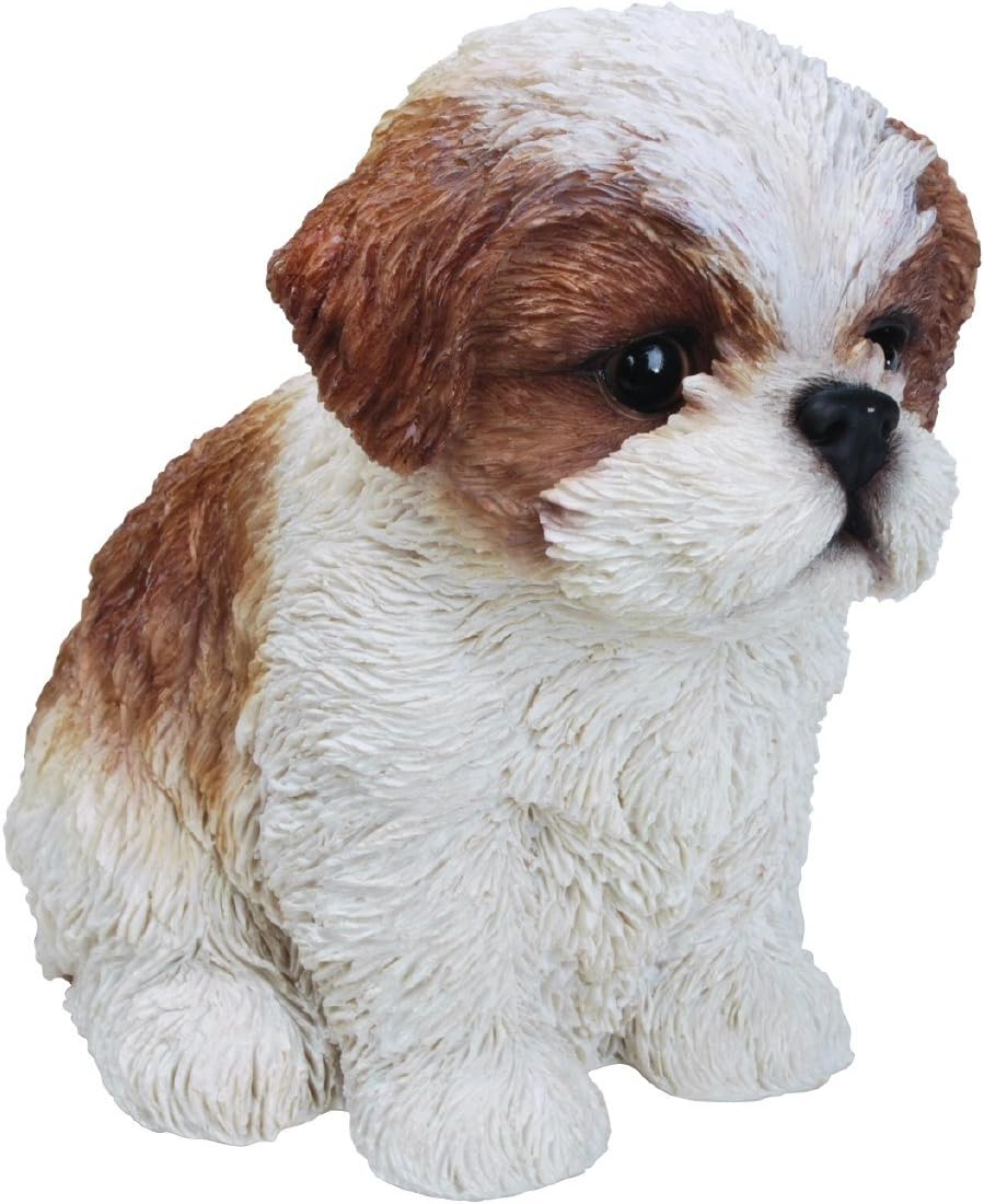 Brown Shih-Tzu Puppy Pet Pals Garden Ornament