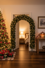 220cm Wide Curved Double Christmas Door Arch