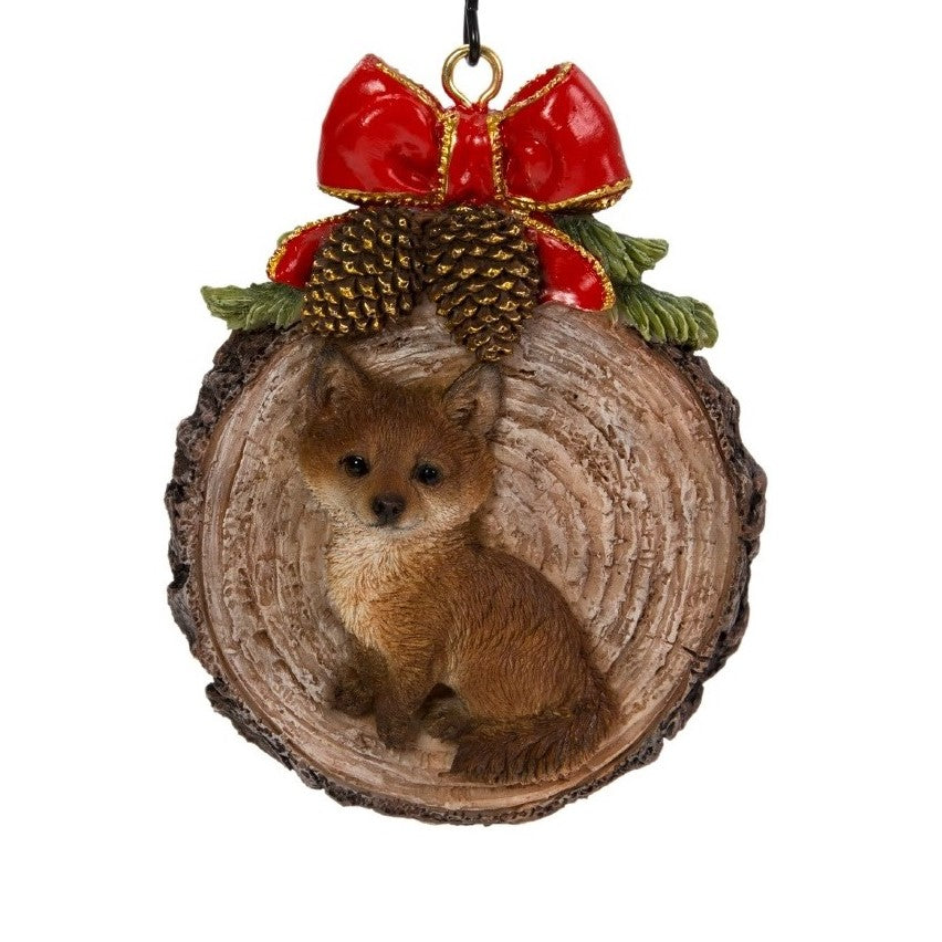 Hanging Fox Christmas Decoration