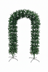 150cm Wide Single Curved Christmas Door Arch - Green