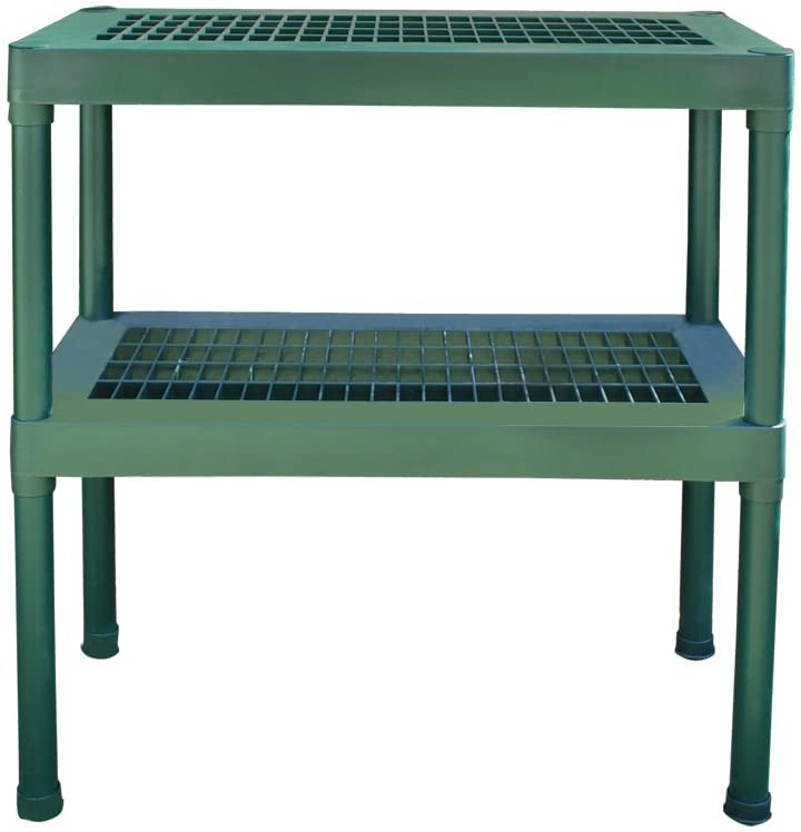 2 Tier Green Staging Bench