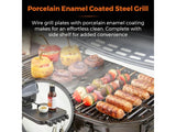 Tower Tourer Barbecue Portable Gas Grill - 2 Burner, Foldable with Wheels
