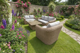 Cheltenham Luxury Rattan 6 Seat Aluminium Frame Garden Furniture Set